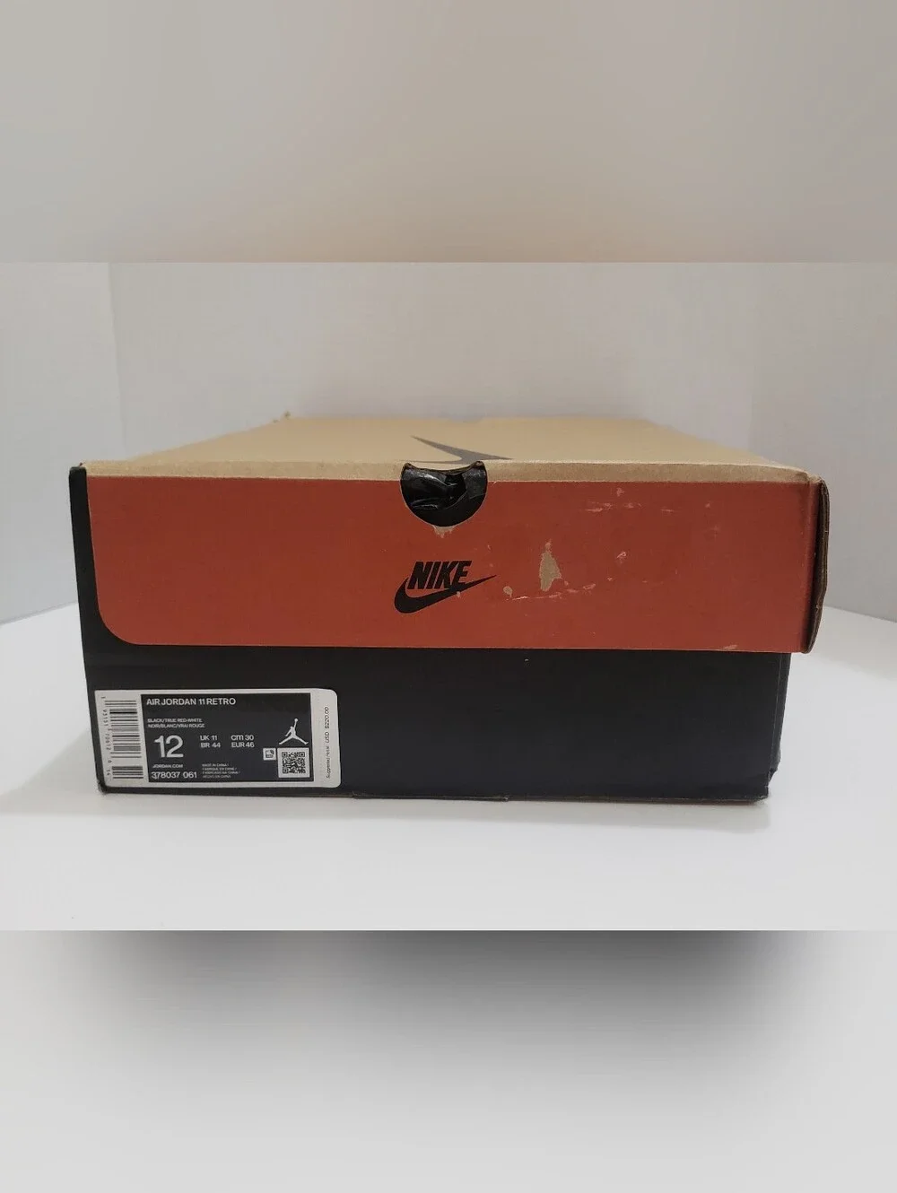 Nike Air Jordan 11 Retro Bred 2019 Men’s Size 12 Black Red 378037-061 OG Box
